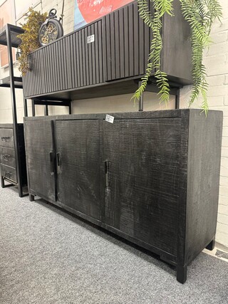 Dressoir Caithlinn mango, zwart
